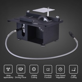 Table Saw,Weytoll 100W Mini Woodworking Chainsaw Liftable Cutting Speed Regulation for Wood Cutting Crafts