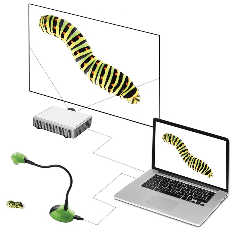 HUE HD Portable USB Camera and Visualiser (Green) with Carry