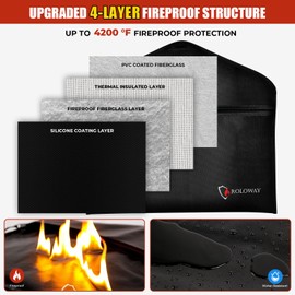 ROLOWAY Hanger Diversion Safe, Fireproof Safe with Hidden Safe Pocket, Jewelry Safe for Money Hidden Storage, Secret Safe Under Clothes with Hidden Compartment to Hide Items for Home or Travel Safe