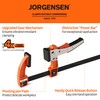 Jorgensen 12-inch Bar Clamp Set, Ratcheting Bar Clamp for Woodworking,