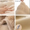 Thick Plush Faux Rabbit Fur Sofa Cover, Non-Slip Warm Soft