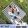 HX&OD Outdoor Picnic Blanket Extra Large, 80”x60” Waterproof Picnic Mat