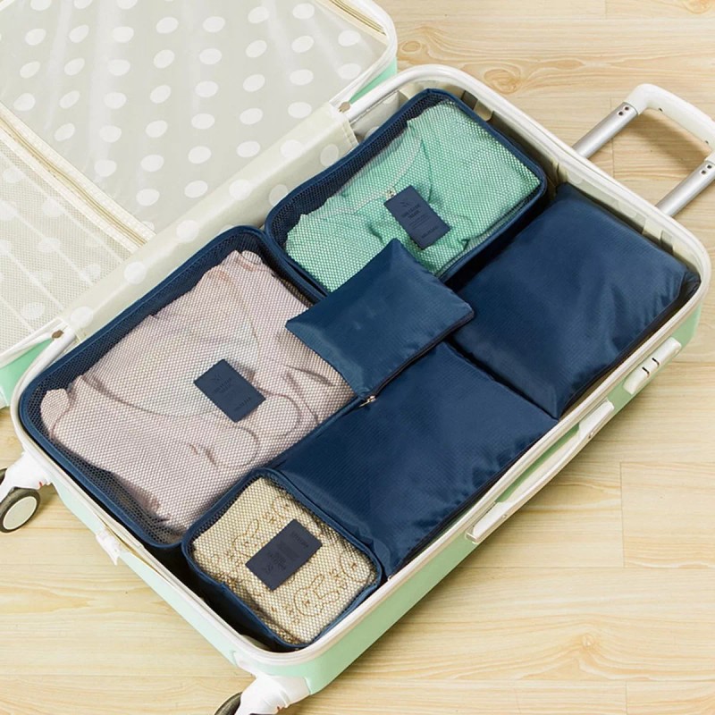 Lecute 6 Bolsas Organizador Ropa Maleta Viaje Multiusos Impermeable