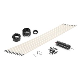 HY-C Dryer Cleaner Vent Kit - Linteater Rotary Dryer Vent Cleaning Kit, Dryer Vent Cleaning System, Dryer Brush Vent Cleaner, 30 Feet of Extension