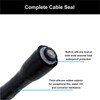 FMUSER 4PCS 1 Inch Cold Shrink Tubing, Coaxial Cable and