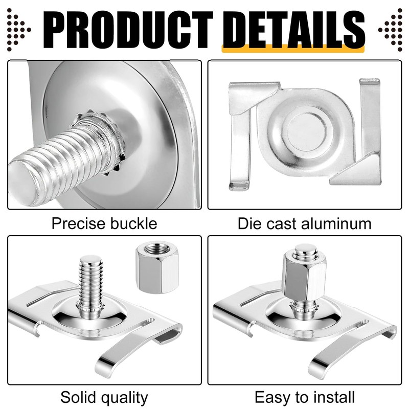 10 Pcs T Bar Drop Ceiling Clip Track Lighting Attachment