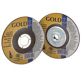 Depressed Center Wheel, 7 in Dia, 1/4 in Thick, 24 Grit Alum. Oxide (15 Pack)