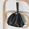 Women's Clutch Soft Vegan Leather Hobo Top Handle Bag Small