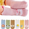 Kids Animal Printed Non-Slip Socks, 1-3 Years – Pack of