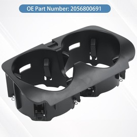 Merautop SJ A2056800691 Centre Console Cup Holder, Centre Console Cup Holder Replacement for C-Class W205 E-Class W213 V-Class W447 GLC Class W253 Cup Holder Black