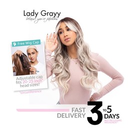 26-Inch Blonde Ombre Loose Wave Realistic Synthetic Wig  |【Wig Cap Included】【Style/Straighten Heat Resistant】|  @38