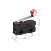 Mobestech 12pcs Micro Lever Roller Switches 250v 5a Spdt 1no