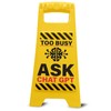 Boxer Gifts Too Busy Ask ChatGPT Novelty Office Desk Sign
