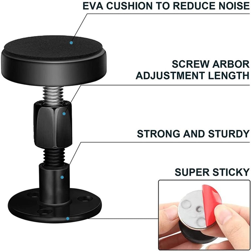 OUKEYI 4 Pieces of Adjustable Threaded Bed Frame Anti-Shake Tool,Headboard