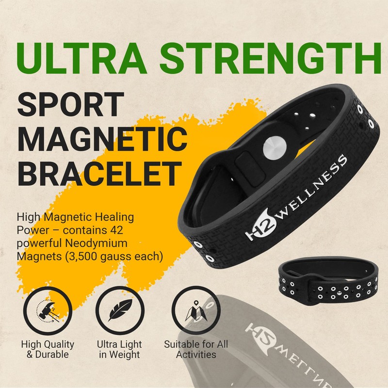 Magnetic Therapy Bracelet Super Ultra Strength Waterproof Breathable Comfortable Adjustable