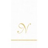 Entertaining with Caspari Monogram Initial N Paper Guest Napkins, Pack