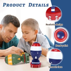 maozyiltle Mini Nuke Bomb Storage Box Statue, Nuclear Bomb Desktop Decoration, 3D Craft, Figurine Decorative Ornaments, Gift for Men Boys (Blue)