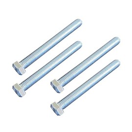 M8 (8mm x 80mm) Hex Square Bolts, Fully Threaded (10, M8 (8mm x 80mm) Hex Square, Bolts Fully Threaded)