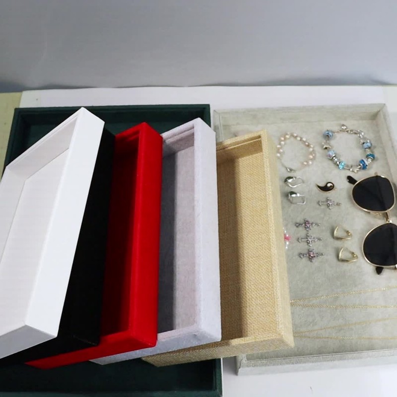 Velvet Jewelry Display Tray – Jewellery Organizer Holder, Jewelry Storage