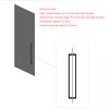 lesuti 24" Stainless Steel Double-Sided Push-Pull Door Handle,Sliding Barn Door