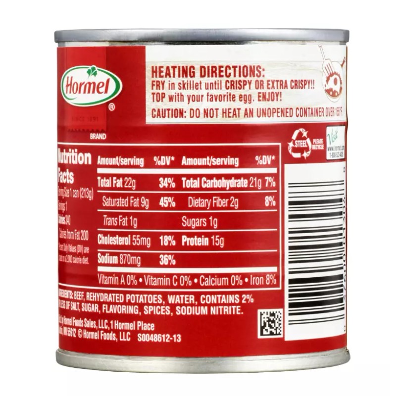 Hormel Mary Kitchen Corned Beef Hash, 7.5 Ounce x 4