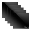 KEJJNYER 5 Pack 12x12 Inch Black Mirrored Acrylic Sheets, 1/8