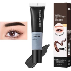 Tinte Para Cejas - Tatuaje Peel Off Gel Para Cejas Color Semipermanente Gel Para Tatuaje Para Cejas Tinte Para cejas Resistente Al Agua Dura Hasta 3 Días, Maquillaje Para Cejas Regalo (negro)