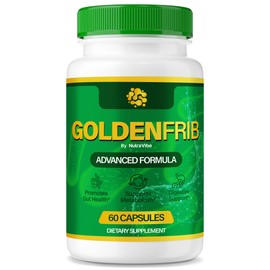 GoldenFrib – Premium Golden Frib Gut Support Formula with Natural Ingredients to Help Nurture Digestive Health, Comfort & Balance, Gentle, Easy-to-Swallow Pills – Just 2 a Day (60 Capsules)