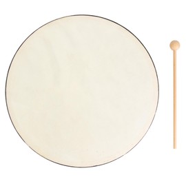 Westco HD5201-10 10" Frame Drum with Mallet - Pre-Tuned, Natural Calf Skin Head, Wooden Shell & Webbed Fabric Finish - Resonant Sound
