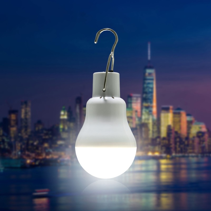 Portable Solar LED Light Bulb Rechargeable Solar Light Bulb for