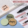 Sabary 500 Sheets Transparent Sticky Notes Round Translucent Sticky Notes