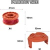 6Pcs Replacement Strimmer Line Compatible with Worx, WA0010 Strimmer Wire