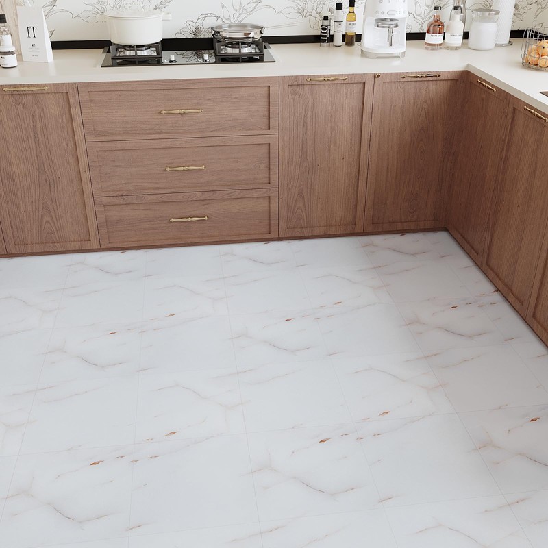 VEELIKE 4 Pack Pink and White Marble Peel and Stick