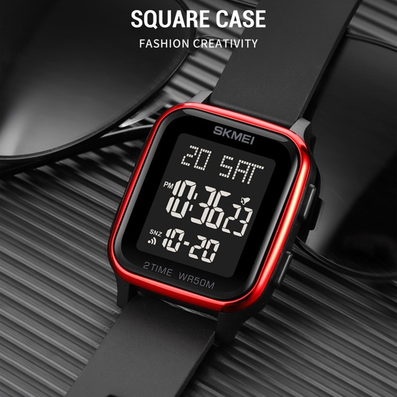 SKMEI 1858 sports watches Countdown double time watch alarm clock