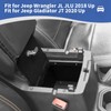 JOSHELA for Wrangler JL Center Console Organizer Gun Safe Box