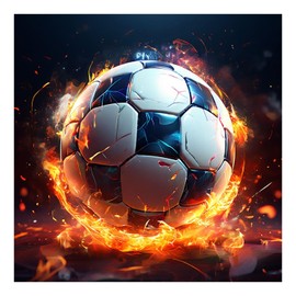 Mafenr Art Football Diamond Painting Adults, Football Diamond Painting, Diamond Painting Pictures for Gifts and Family Décor 30 x 30 cm