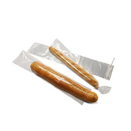10" x 15" x 1 mil Clear Plastic Wicketed Bread Bags with 4" Bottom Gusset (4 wickets, 250 bags/wicket)