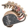 DOITOOL 14pcs Wooden Closet Dividers Whale-shaped Nursery Organizer for Clothes