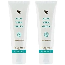 Aloe Vera Gelly Forever Living Pack 2 Gel Corporal De Sábila Hidratante 118 Ml                                                                        