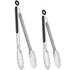 Hotec Stainless Steel Kitchen Tongs Set of 2 - 9"