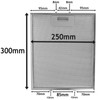 SPARES2GO Metal Mesh Filter for SMEG Cooker Hood/Kitchen Extractor Fan