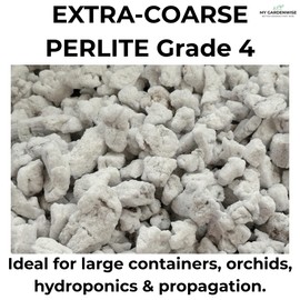 GARDENWISE Perlite for Plants, Extra Coarse Grade 4 Horticultural Perlite, Organic Perlite for Gardening Indoor & Outdoor, Made in USA (15 quarts)