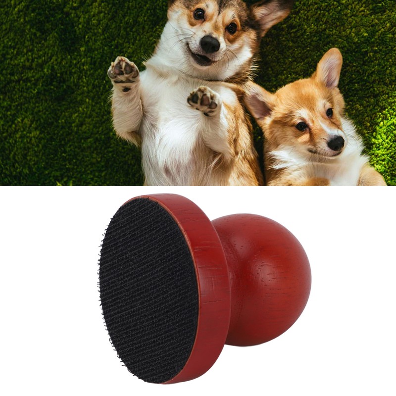 Dog Nail File Scratch Board Wooden Round Dog Scratch Pad