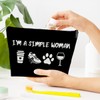 Ythuil Running Gifts Makeup Bag, I'm A Simple Woman Cosmetic