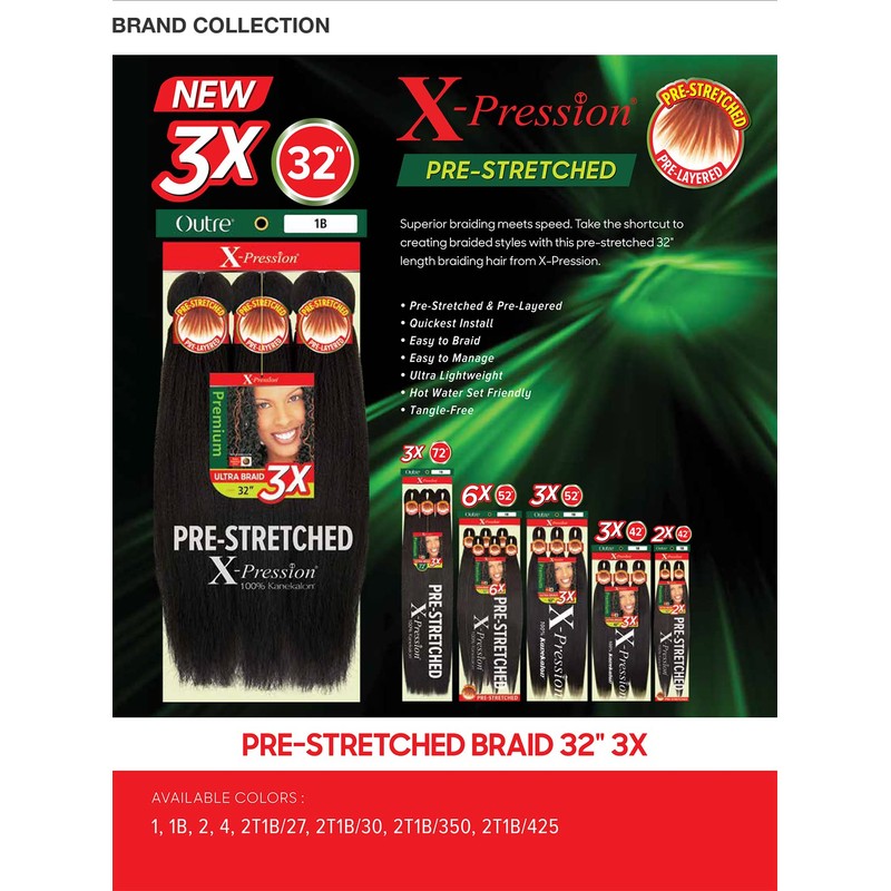 Sun Taiyang Outre Synthetic Pre Stretched ULTRA BRAID - XPRESSION