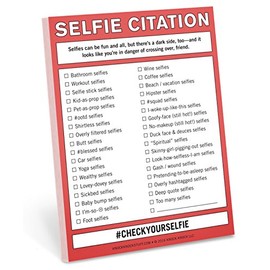 Knock Knock Nifty Note Pad, Selfie Citation