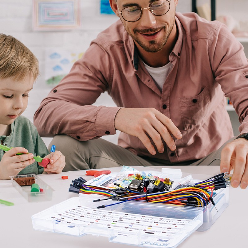 Electronics Components Assortment Kit Power Module Resistor Capacitor Transistor Jumper