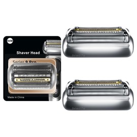 94M Series 9 Shaver Replacement Head Compatible with Braun Series 9 Electric Razors 9291cc, 9370cc, 9293s, 9385cc, 9390cc, 9330s, 9296cc (2 pcs)