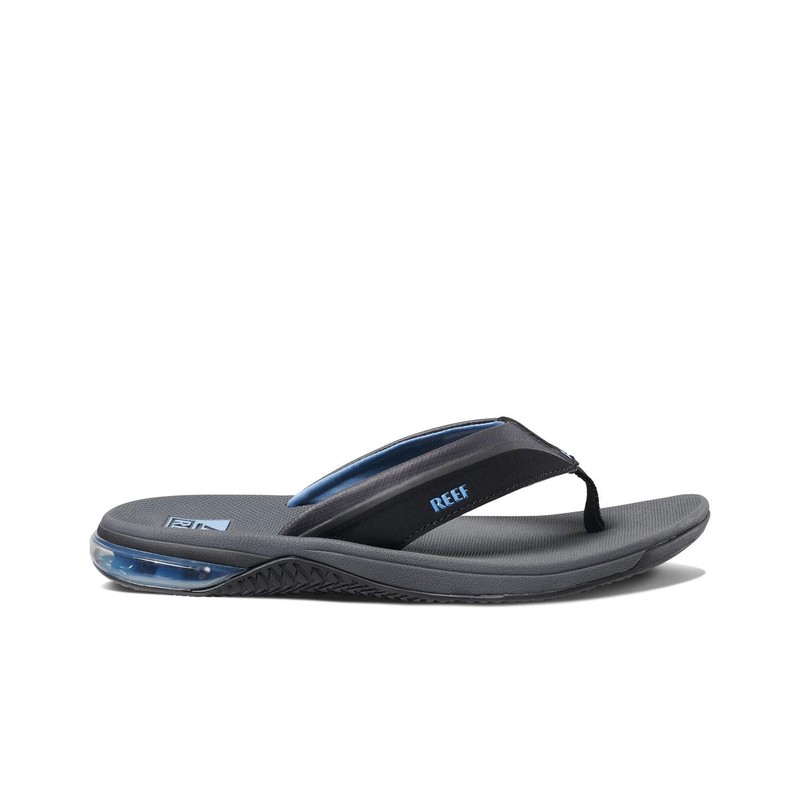 Reef mens Reef Anchor Flip Flop, Grey/Blue, 11 US
