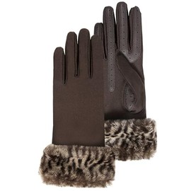 Ladies Touch Screen Gloves For Smartphones U Isotoner - Brown